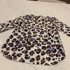 Girls Size 4 Crewcuts Leopard Tunic Blouse